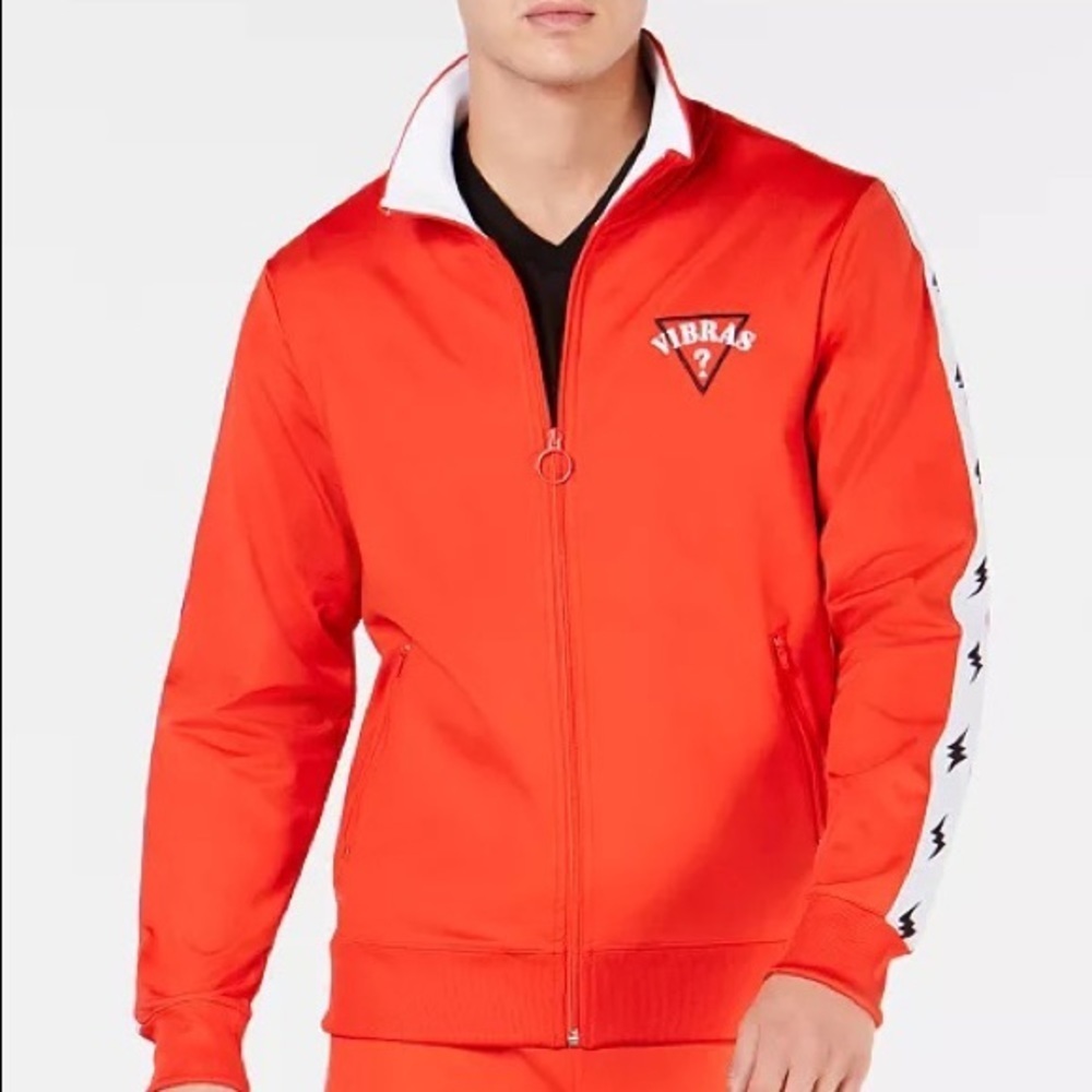 New GUESS GUESS x J Balvin Vibras Logo Track Jacket SZ M - Picture 5 of 12